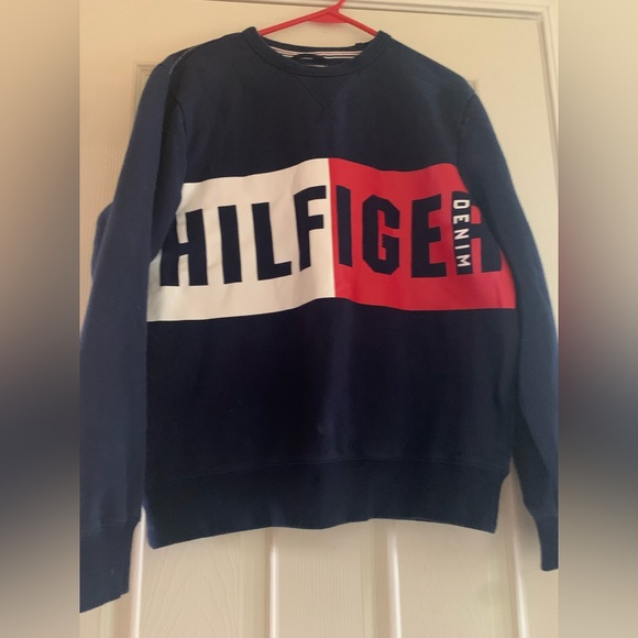 Mens Tommy Hilfiger crew neck sweatshirt - Picture 1 of 4